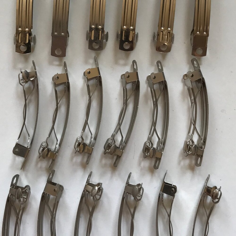 SMALL Barrettes for Crafting 1.2"